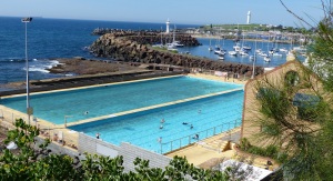 The later pools (Continental Pools) have been in use for 90 years. First opened in 1926. These pools  have water continually replenished either by a pump or the action of tide and waves. They also have overflow valves.